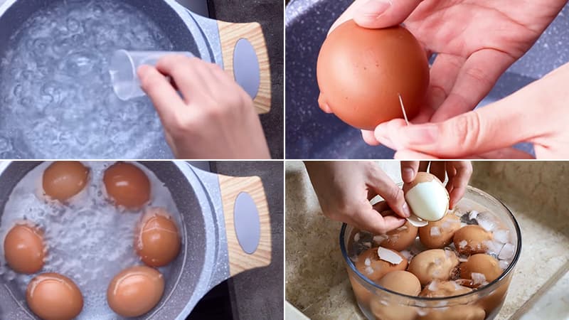 Cách nấu trứng lòng đào cùng giấm