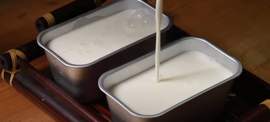 Làm thạch kem sữa
